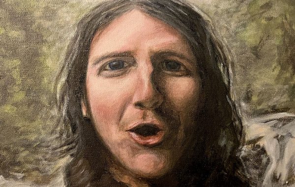 Tim Duck in Nature Portrait (Painting)
