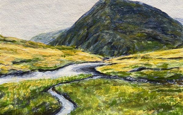 Ireland Meandering River (Painting)
